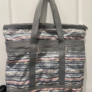 LeSportsac Large Multi-Color Zippered Tote Bag